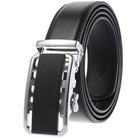 HKM-758931 Men's Casual Leather Belt with Multi-style Two-layer Buckle - Model LY36-000010-1