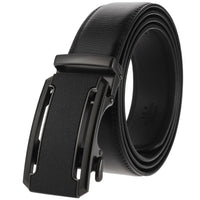 HKM-758931 Men's Casual Leather Belt with Multi-style Two-layer Buckle - Model LY36-000010-1
