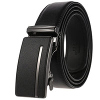 HKM-758931 Men's Casual Leather Belt with Multi-style Two-layer Buckle - Model LY36-000010-1