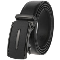 HKM-758931 Men's Casual Leather Belt with Multi-style Two-layer Buckle - Model LY36-000010-1