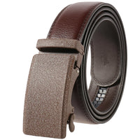 HKM-758931 Men's Casual Leather Belt with Multi-style Two-layer Buckle - Model LY36-000010-1