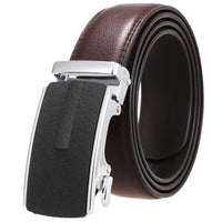 HKM-758931 Men's Casual Leather Belt with Multi-style Two-layer Buckle - Model LY36-000010-1