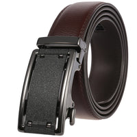 HKM-758931 Men's Casual Leather Belt with Multi-style Two-layer Buckle - Model LY36-000010-1