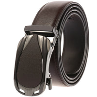 HKM-758931 Men's Casual Leather Belt with Multi-style Two-layer Buckle - Model LY36-000010-1