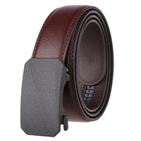 HKM-758931 Men's Casual Leather Belt with Multi-style Two-layer Buckle - Model LY36-000010-1