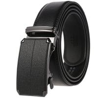 HKM-758931 Men's Casual Leather Belt with Multi-style Two-layer Buckle - Model LY36-000010-1