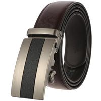 HKM-758931 Men's Casual Leather Belt with Multi-style Two-layer Buckle - Model LY36-000010-1