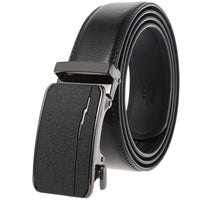 HKM-758931 Men's Casual Leather Belt with Multi-style Two-layer Buckle - Model LY36-000010-1
