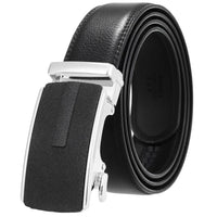 HKM-758931 Men's Casual Leather Belt with Multi-style Two-layer Buckle - Model LY36-000010-1