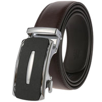 HKM-758931 Men's Casual Leather Belt with Multi-style Two-layer Buckle - Model LY36-000010-1