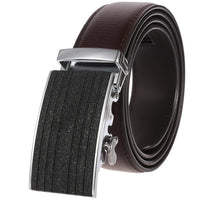 HKM-758931 Men's Casual Leather Belt with Multi-style Two-layer Buckle - Model LY36-000010-1