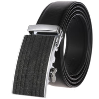 HKM-758931 Men's Casual Leather Belt with Multi-style Two-layer Buckle - Model LY36-000010-1