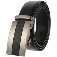 HKM-758931 Men's Casual Leather Belt with Multi-style Two-layer Buckle - Model LY36-000010-1