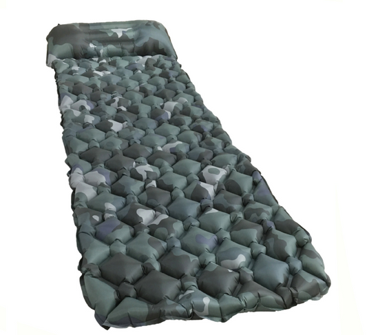 HKM-175187 Camo Inflatable Sleeping Pad for Outdoor Camping and Travel