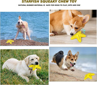 HKM-689427 Natural Toothbrush for Small and Medium Dogs - Starfish Design for Effective Teeth Cleaning