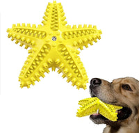 HKM-689427 Natural Toothbrush for Small and Medium Dogs - Starfish Design for Effective Teeth Cleaning