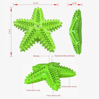 HKM-689427 Natural Toothbrush for Small and Medium Dogs - Starfish Design for Effective Teeth Cleaning