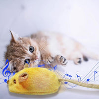 HKM-361427 Interactive LED Cat Mouse Toy with USB Rechargeable Battery, Automatic Movement and Chirping Sounds, Engaging for Indoor Play for All Cat Breeds