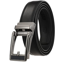 HKM-511443 Men's 3.0CM Cowhide Automatic Buckle Belt - Versatile Fashion Accessory