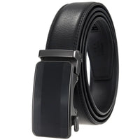 HKM-511443 Men's 3.0CM Cowhide Automatic Buckle Belt - Versatile Fashion Accessory