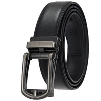 HKM-511443 Men's 3.0CM Cowhide Automatic Buckle Belt - Versatile Fashion Accessory