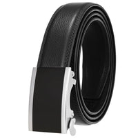 HKM-511443 Men's 3.0CM Cowhide Automatic Buckle Belt - Versatile Fashion Accessory