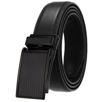 HKM-511443 Men's 3.0CM Cowhide Automatic Buckle Belt - Versatile Fashion Accessory