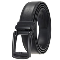 HKM-511443 Men's 3.0CM Cowhide Automatic Buckle Belt - Versatile Fashion Accessory