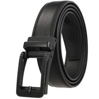 HKM-511443 Men's 3.0CM Cowhide Automatic Buckle Belt - Versatile Fashion Accessory