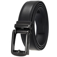 HKM-511443 Men's 3.0CM Cowhide Automatic Buckle Belt - Versatile Fashion Accessory
