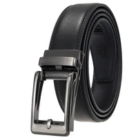 HKM-511443 Men's 3.0CM Cowhide Automatic Buckle Belt - Versatile Fashion Accessory