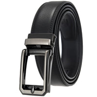 HKM-511443 Men's 3.0CM Cowhide Automatic Buckle Belt - Versatile Fashion Accessory