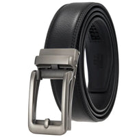 HKM-511443 Men's 3.0CM Cowhide Automatic Buckle Belt - Versatile Fashion Accessory
