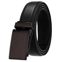 HKM-511443 Men's 3.0CM Cowhide Automatic Buckle Belt - Versatile Fashion Accessory