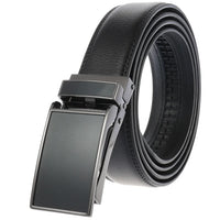 HKM-511443 Men's 3.0CM Cowhide Automatic Buckle Belt - Versatile Fashion Accessory