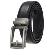 HKM-511443 Men's 3.0CM Cowhide Automatic Buckle Belt - Versatile Fashion Accessory