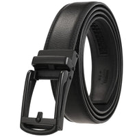 HKM-511443 Men's 3.0CM Cowhide Automatic Buckle Belt - Versatile Fashion Accessory