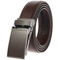 HKM-511443 Men's 3.0CM Cowhide Automatic Buckle Belt - Versatile Fashion Accessory