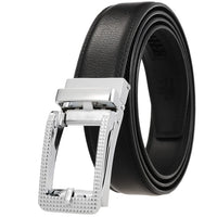 HKM-511443 Men's 3.0CM Cowhide Automatic Buckle Belt - Versatile Fashion Accessory