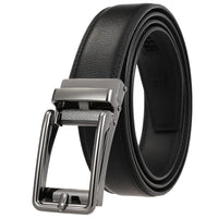 HKM-511443 Men's 3.0CM Cowhide Automatic Buckle Belt - Versatile Fashion Accessory