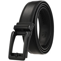 HKM-511443 Men's 3.0CM Cowhide Automatic Buckle Belt - Versatile Fashion Accessory