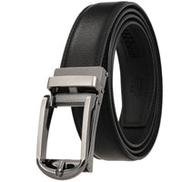 HKM-511443 Men's 3.0CM Cowhide Automatic Buckle Belt - Versatile Fashion Accessory