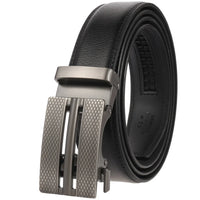 HKM-511443 Men's 3.0CM Cowhide Automatic Buckle Belt - Versatile Fashion Accessory