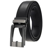 HKM-511443 Men's 3.0CM Cowhide Automatic Buckle Belt - Versatile Fashion Accessory