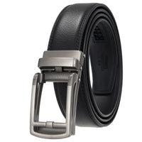 HKM-511443 Men's 3.0CM Cowhide Automatic Buckle Belt - Versatile Fashion Accessory
