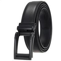 HKM-511443 Men's 3.0CM Cowhide Automatic Buckle Belt - Versatile Fashion Accessory