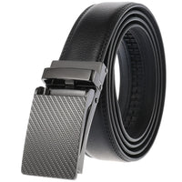 HKM-511443 Men's 3.0CM Cowhide Automatic Buckle Belt - Versatile Fashion Accessory