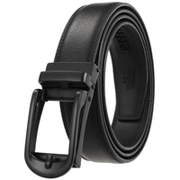HKM-511443 Men's 3.0CM Cowhide Automatic Buckle Belt - Versatile Fashion Accessory