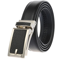 HKM-511443 Men's 3.0CM Cowhide Automatic Buckle Belt - Versatile Fashion Accessory