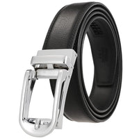HKM-511443 Men's 3.0CM Cowhide Automatic Buckle Belt - Versatile Fashion Accessory